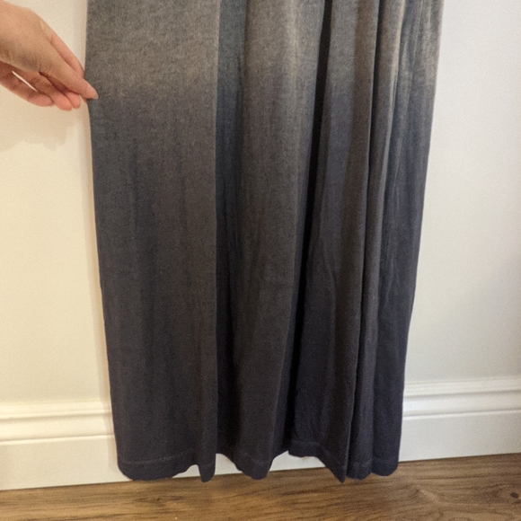 (Size S) Dip Dye Blue Grey Maxi Gap Dress - Picture 3 of 5